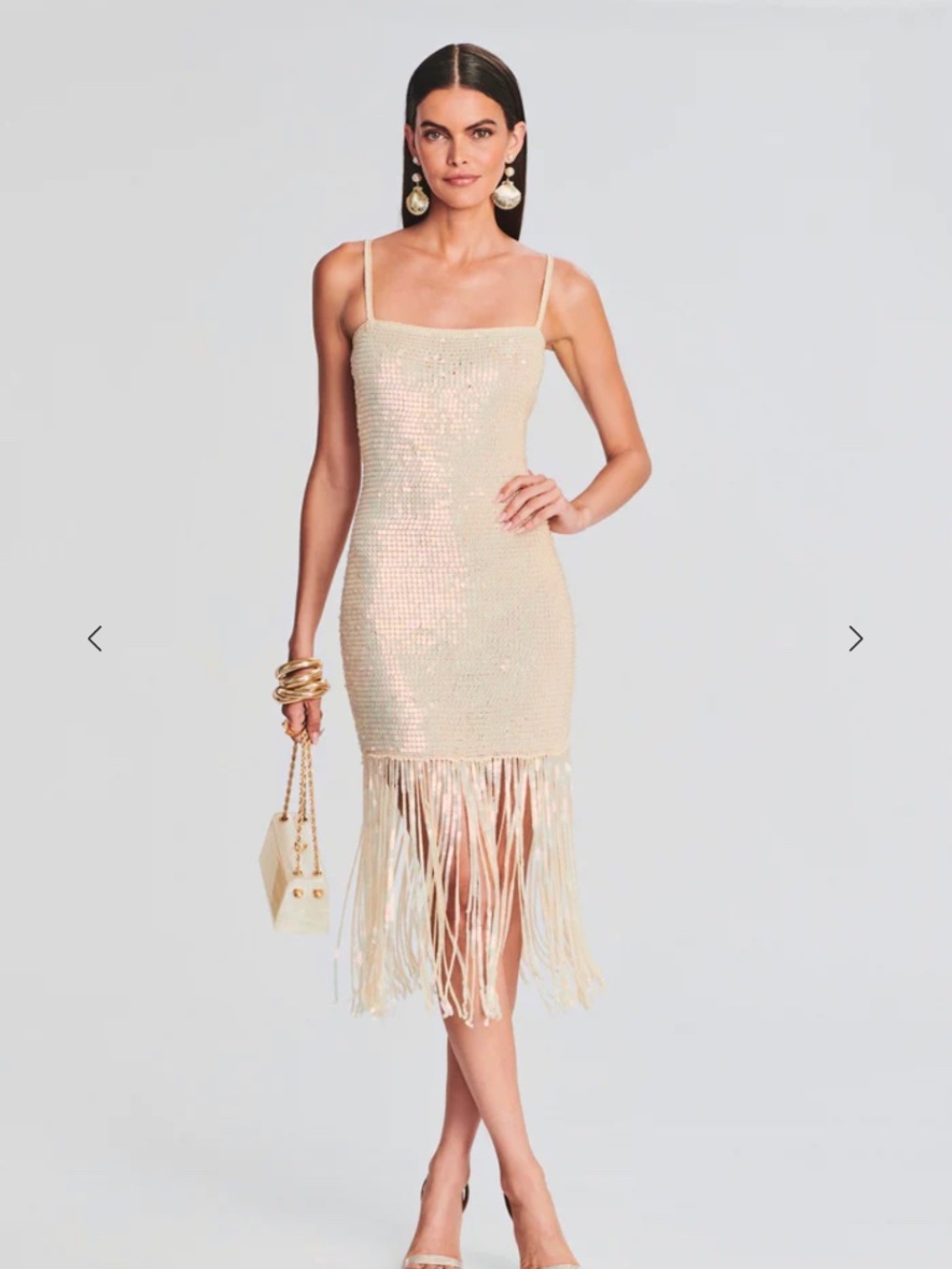 Collections Nalu Dress in Iridescent Ivory RETROFETE